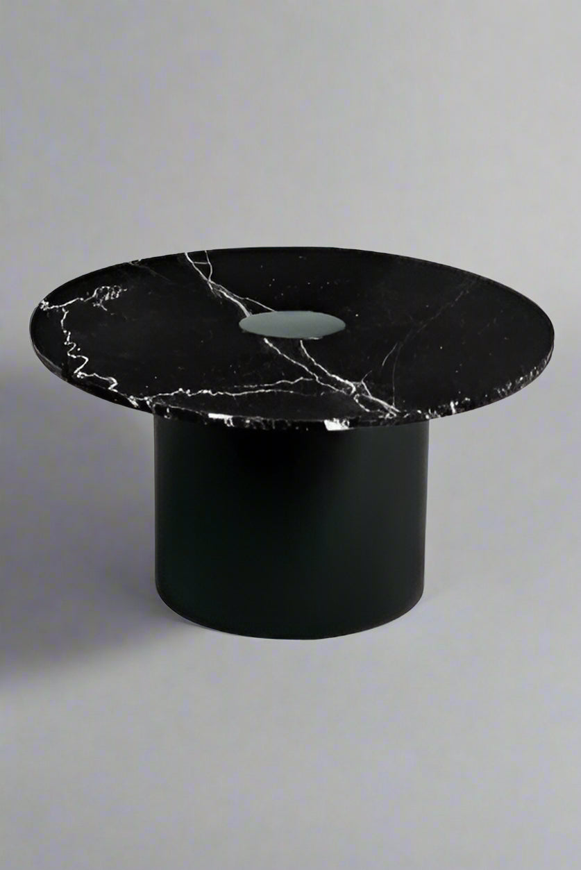 The Classic Black Spanish (2 Tables-Round & Cone Base)