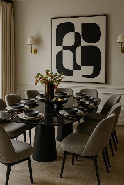 Black Spanish Dining Table