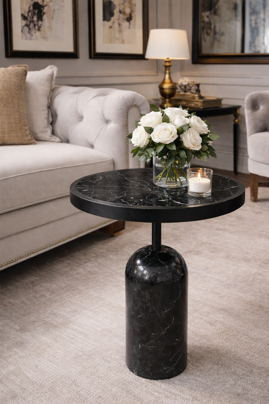 The Black Pedestal (Marble Surface)