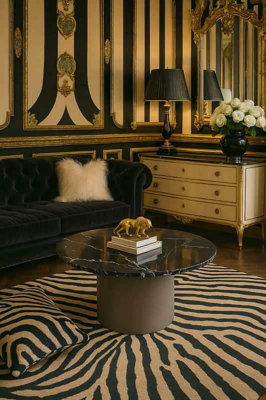 The Classic Black Spanish (Gray Round Base)