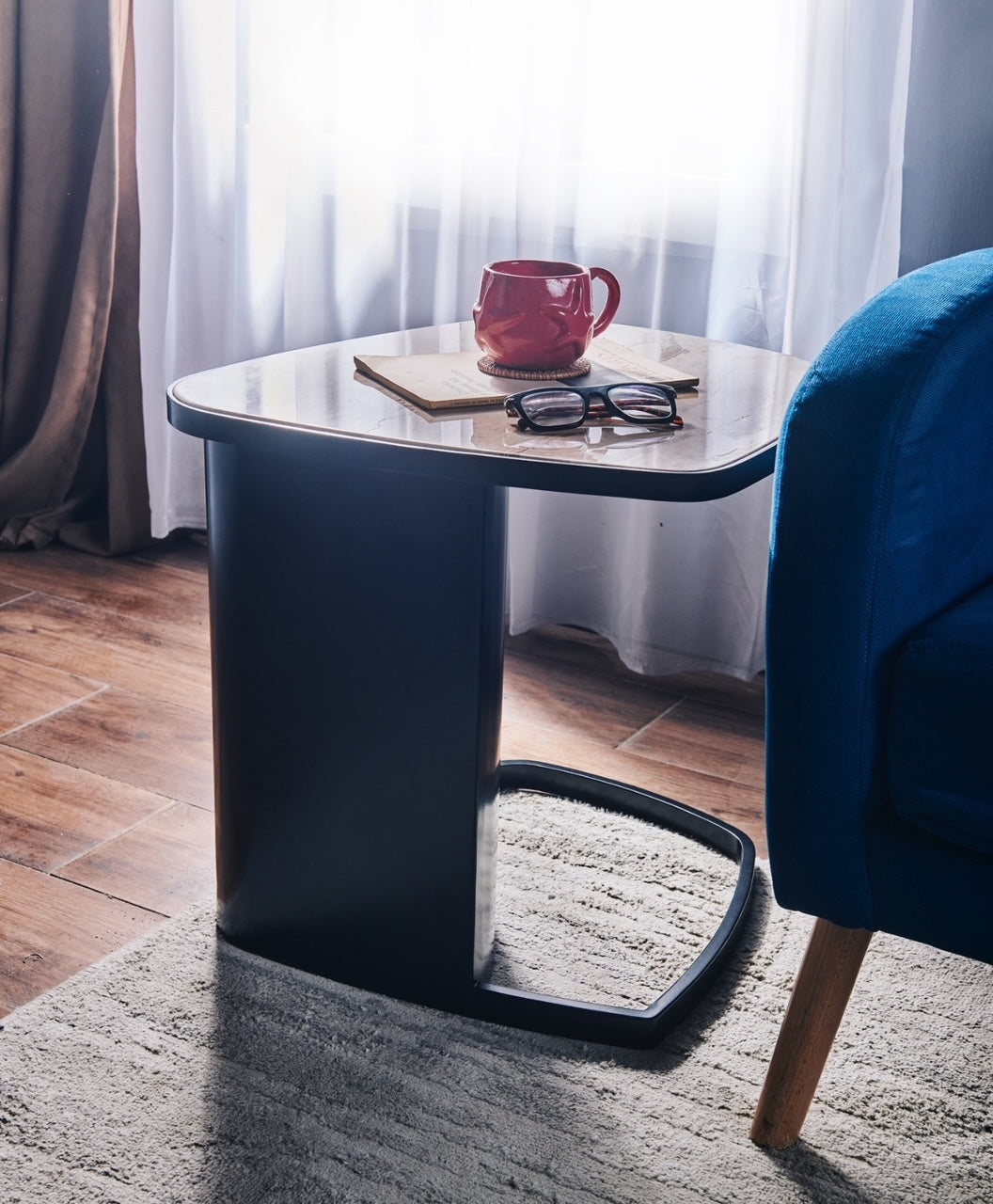 L-Shape Curve (Italian Beige Breccia Marble)