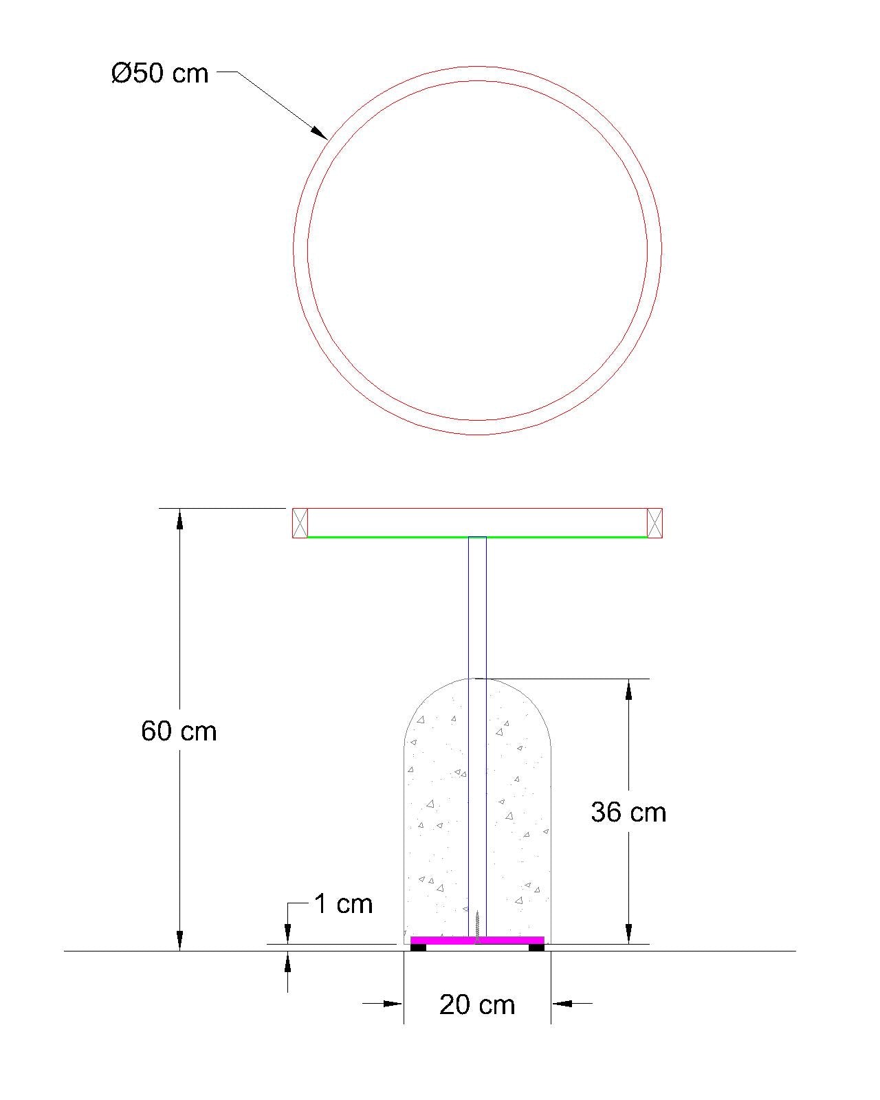 The Green Pedestal (Glass Surface)