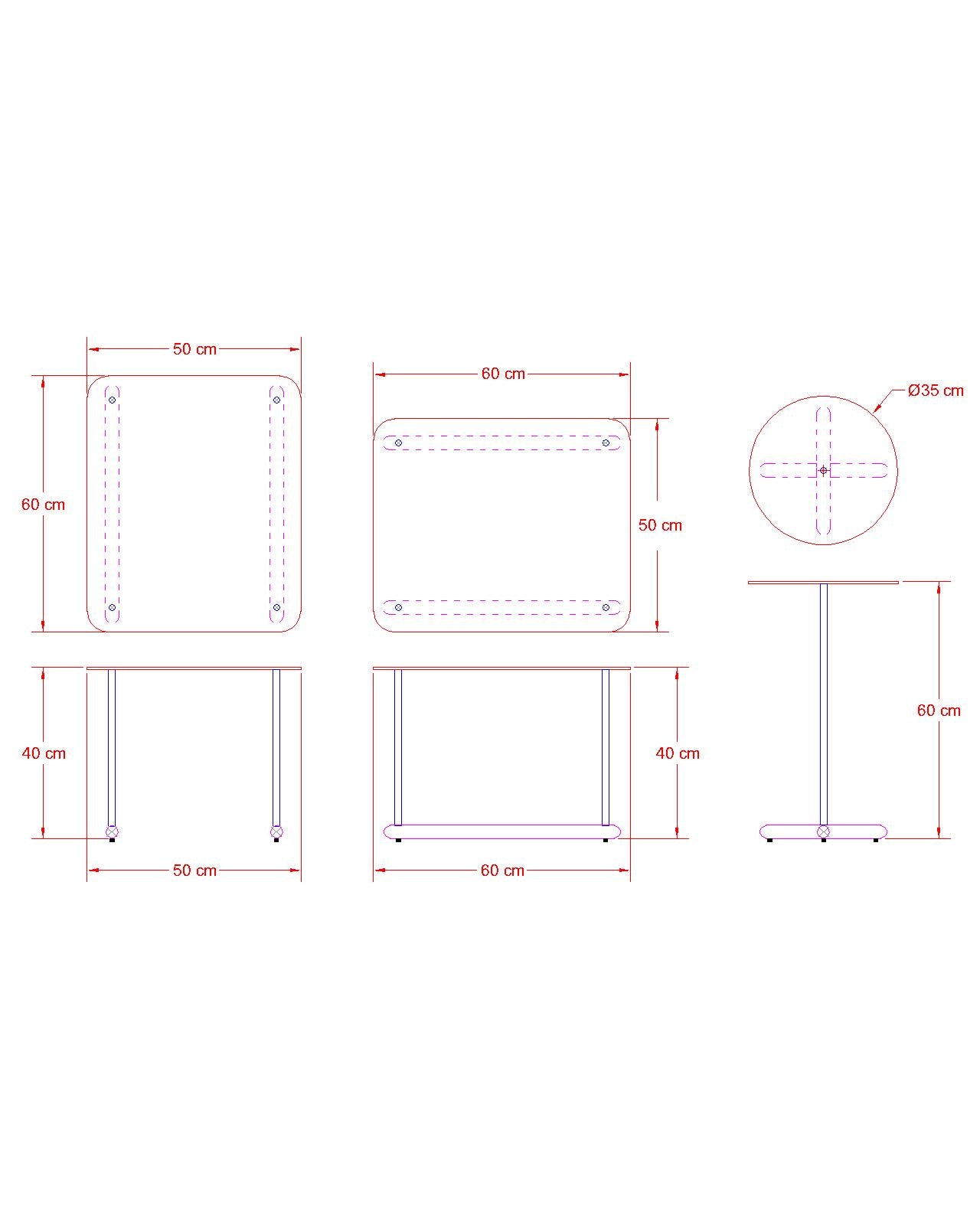 Slate Steel (Squared & Round)