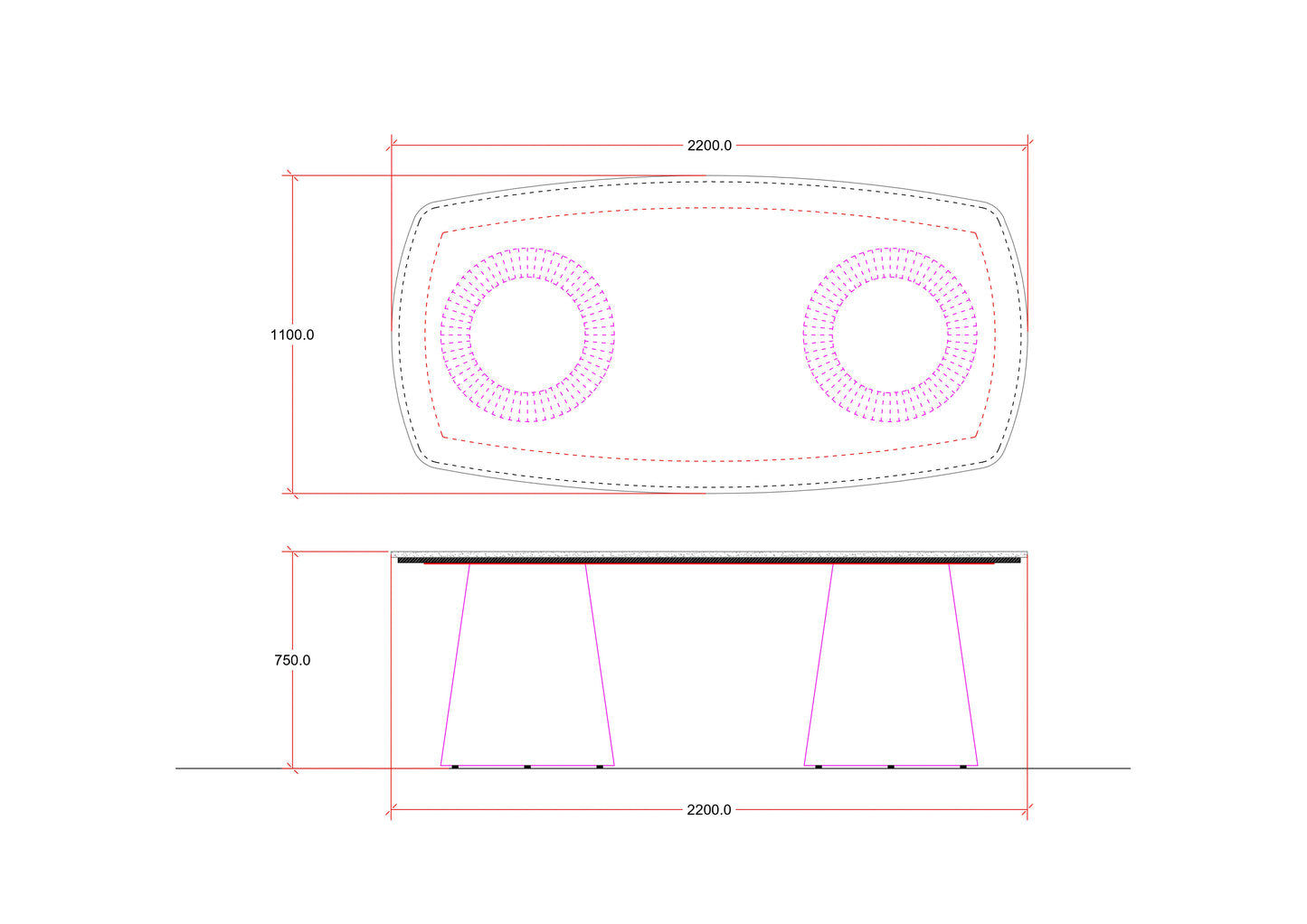 Black Spanish Dining Table